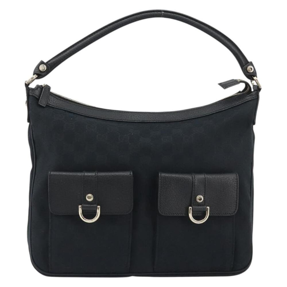 Gucci GG Canvas Abbey Shoulder Bag Black